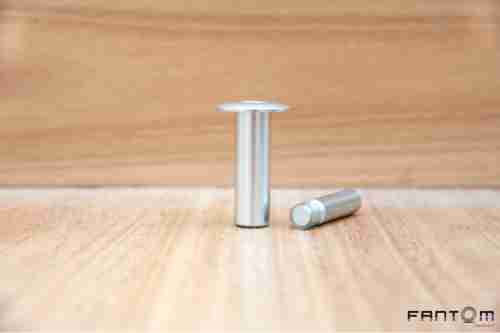 Упор дверной скрытый магнитный автоматический FANTOM PREMIUM HGT009 матовый хром